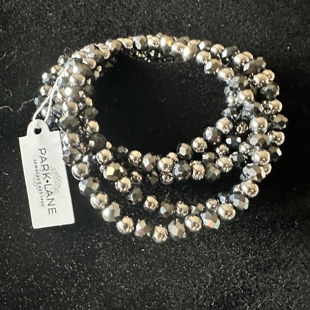 Park Lane DENALI Black and Silver Beaded Bracelet
